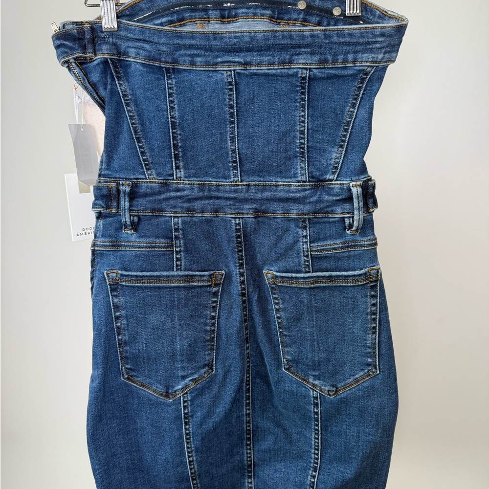 Good American Dark Blue Strapless Dress - Picture 4 of 4